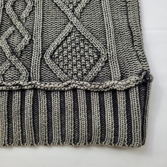 Textured Chunky Grey Sweater by Nine West Jeans size Medium - Picture 4 of 8